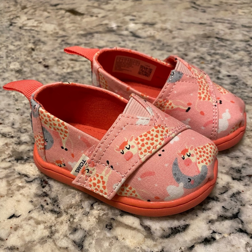 Toms toddler slip ons.